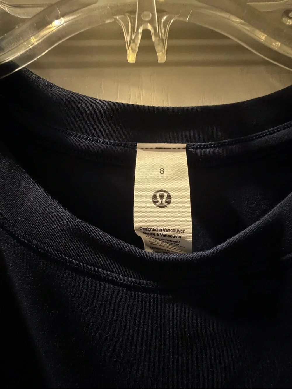lululemon athletica Navy Muscle Tee Cropped Boxy Tank